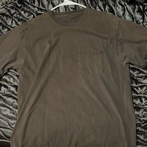 Brown plain shirt with pocket